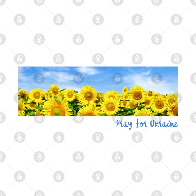 Pray For Ukraine Rectangle - Sunflower For Ukraine - Vintage Photo Sunflower Field by SayWhatYouFeel