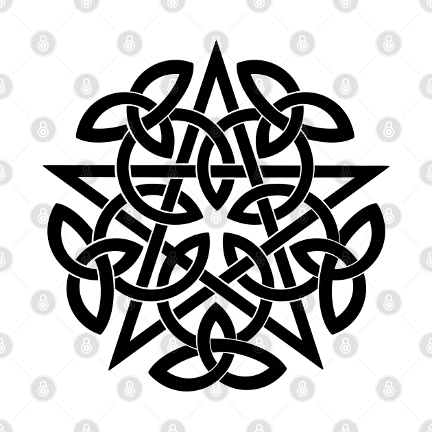 Pentagram. Celtic knot by OccultOmaStore