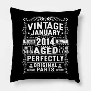 10 Year Old January 2014 Limited Edition 10th Birthday Pillow