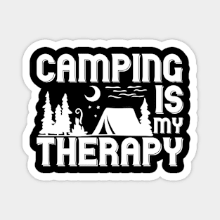 Camping Is My Therapy T Shirt For Women Men Magnet