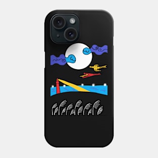 phoenix, bird and moon Phone Case