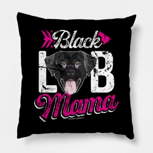 Black Lab Mama Pillow