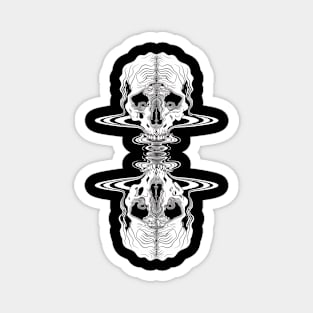 As Above So Below Esoteric Skull Magnet