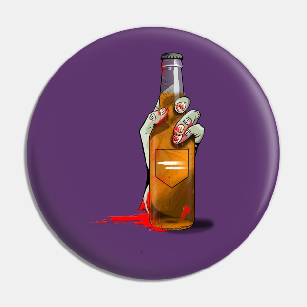 Zombie Hand Double Tap on Purple Pin by LANStudios