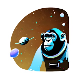 Chimpanzee Astronaut 8 T-Shirt