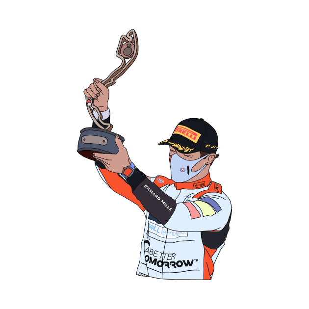 Lando Norris- Monaco Celebration by crashstappen