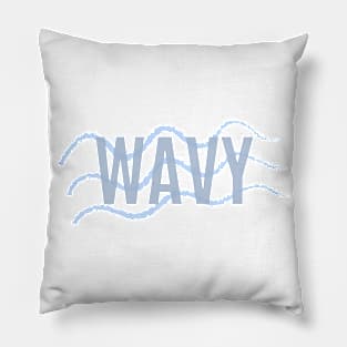 "Wavy" Graphic Design Pillow