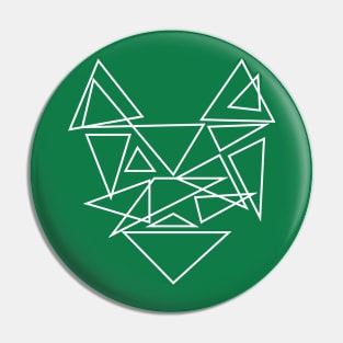 Geometric Fox Pin