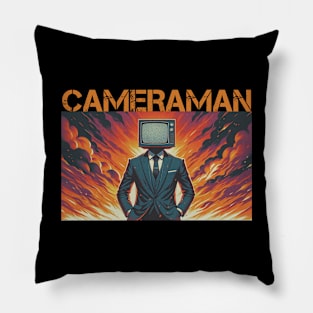 Skibidi Toilet Cameraman Pillow