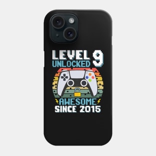 Level 9 Unlocked Awesome Since 2015 Phone Case