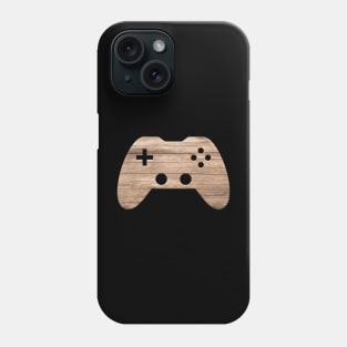 Wooden Table - Gaming Gamer Abstract - Gamepad Controller - Video Game Lover - Graphic Background Phone Case