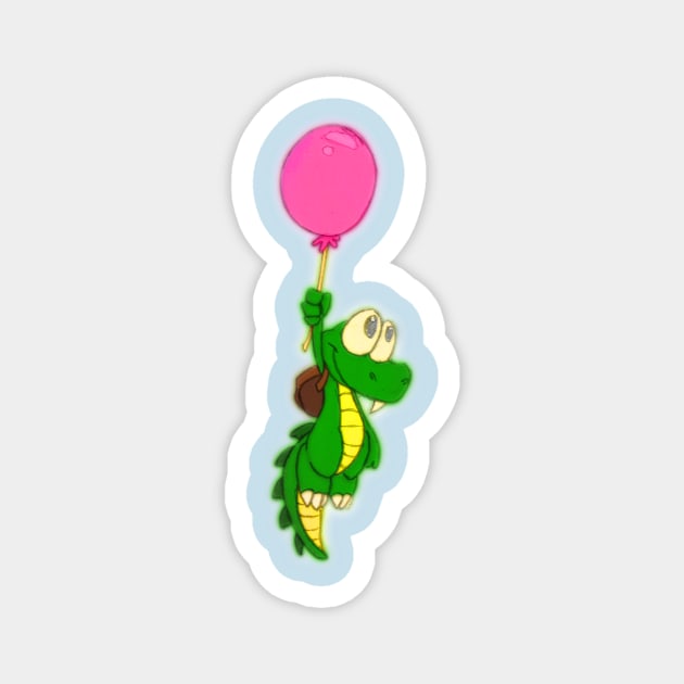 Croc! with his Balloon. Magnet by Steampunkd