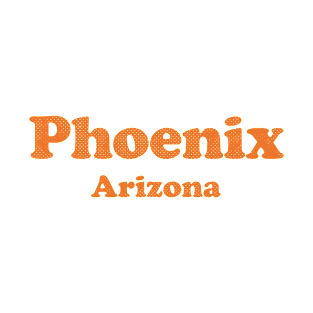 Phoenix, Arizona - AZ, Retro Typography T-Shirt