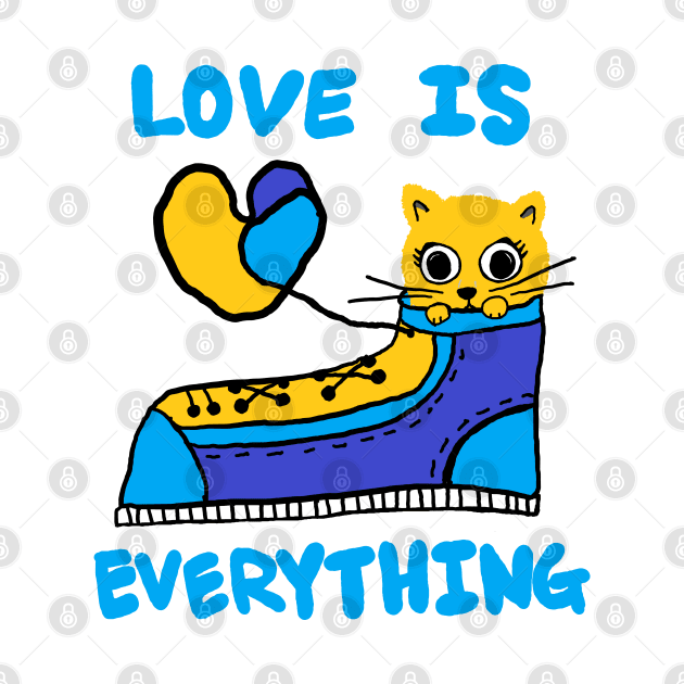 love is everything, lovely cat by zzzozzo