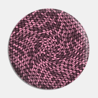 Twisted Metaballs Pattern (Rose Gold) Pin