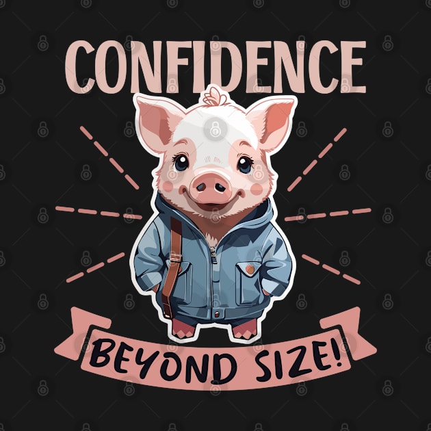 Confidence Beyond Size! - Cute Piglet by Pawtastic Apparel