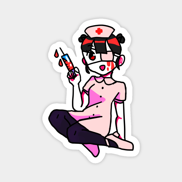 Nurse Horror (Dark Ver.) Magnet by pakupiranha