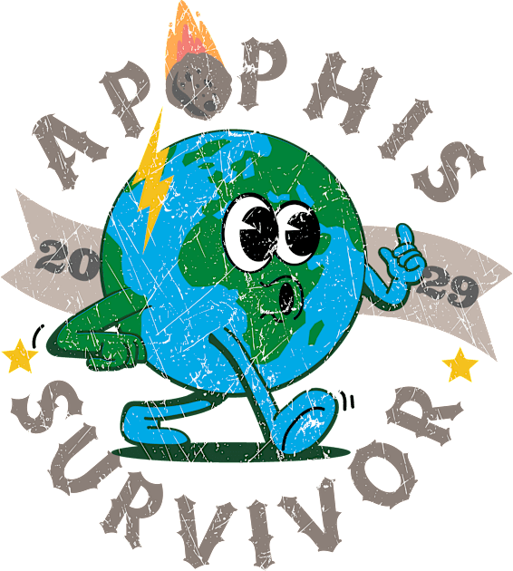 Apophis -April 13,2029 Survivor funny Earth Kids T-Shirt by ARTSYVIBES111