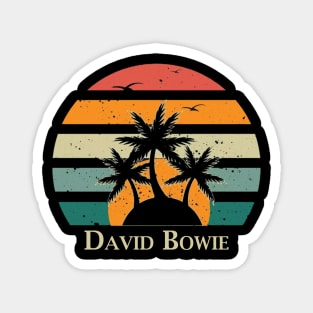 Vintage name - david bowie Magnet