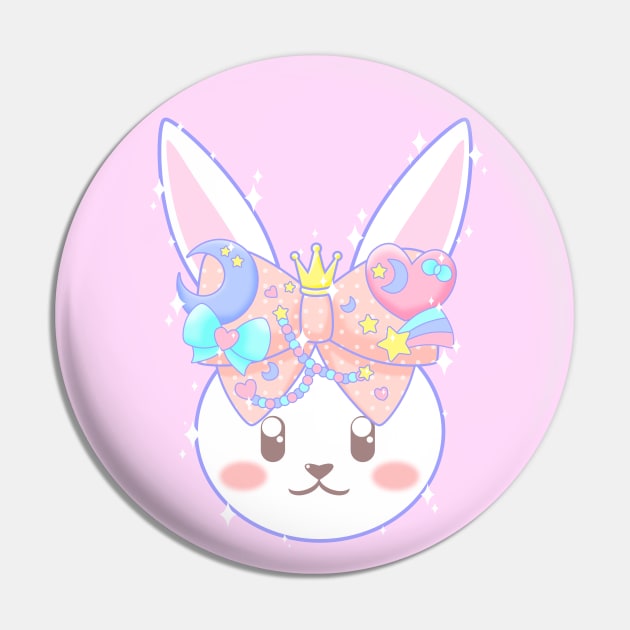 Fairy Kei Decora Bunny Pin by Cyleki