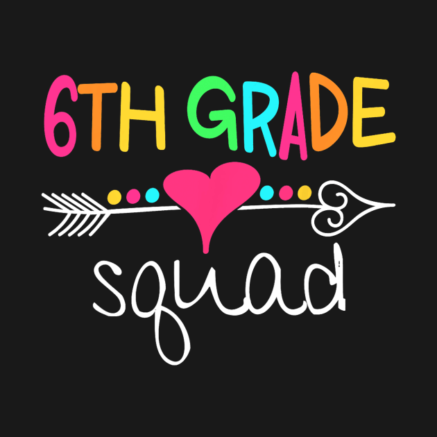 6th Grade Squad Sixth Teacher Student Team Back To School by torifd1rosie