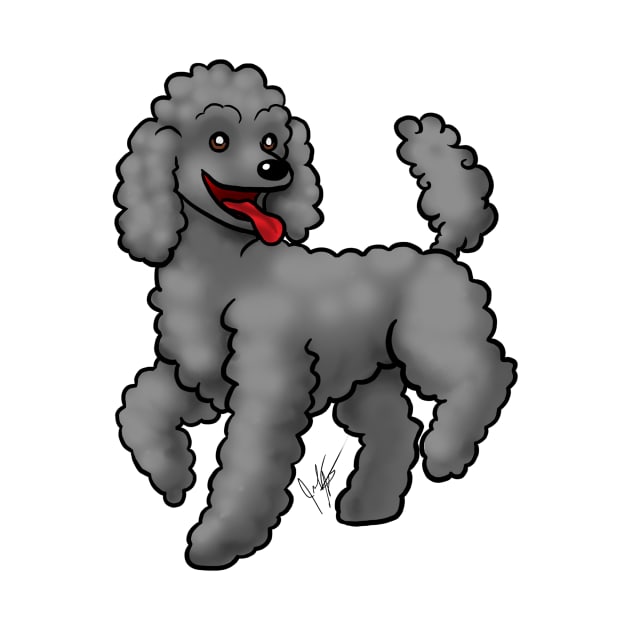 Dog - Poodle - Black by Jen's Dogs Custom Gifts and Designs