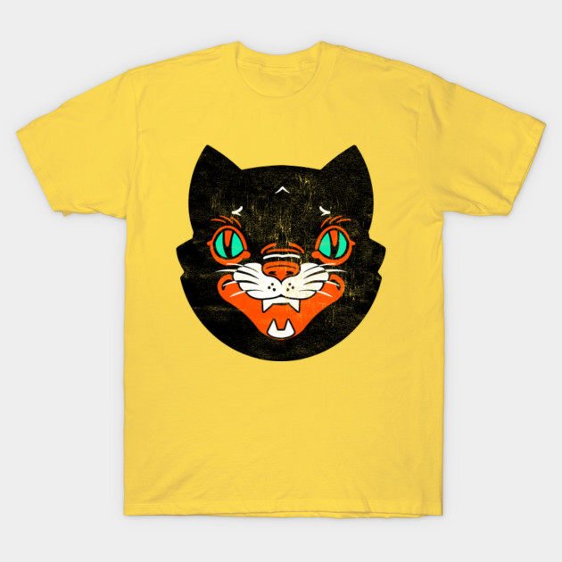 Black Cat Halloween Cat Design T Shirt Teepublic