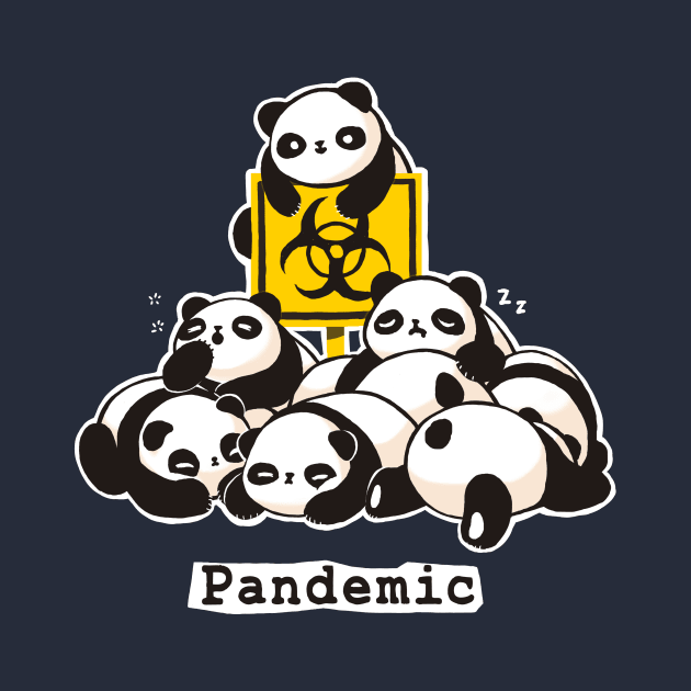 Funny Panda Pun - Pandemic 2020 - Social Distancing by BlancaVidal