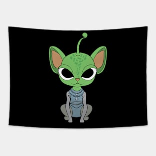 ALIEN CAT Tapestry