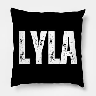 Lyla Name Gift Birthday Holiday Anniversary Pillow