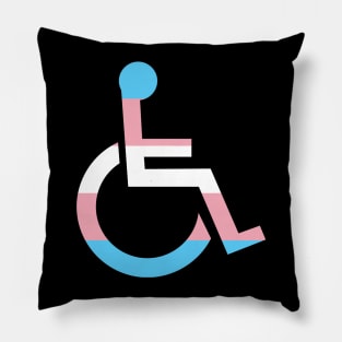 Disabled Transgender Pride Pillow