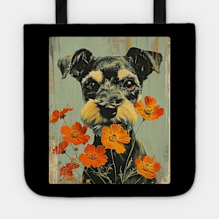 Yorkshire Terrier Flowers Photo Art Design For Dog Onwer Tote