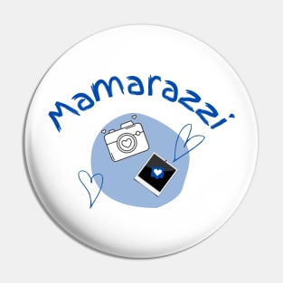 Mamarazzi In blue font Pin