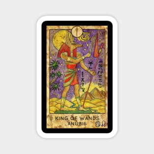 King Of Wands. Minor Arcana Tarot Card. Magnet