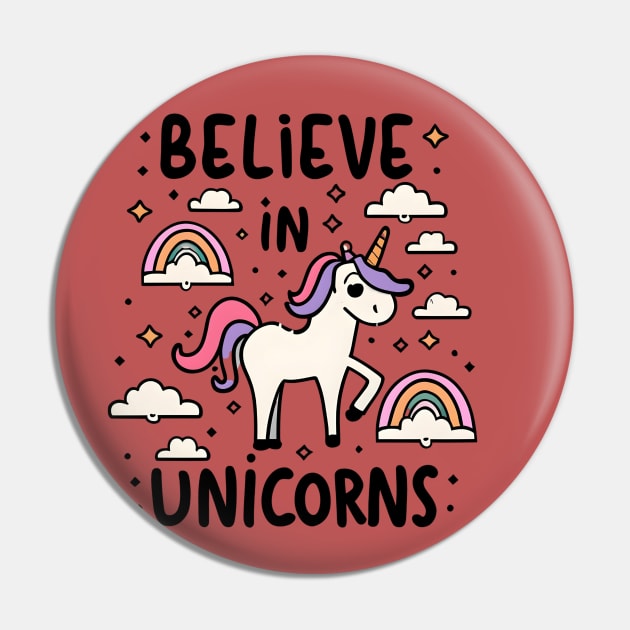 I believe in unicorns Pin by NomiCrafts