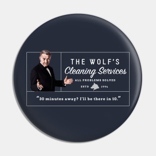 The Wolf's Cleaning Services - All problems solved - logo Pin