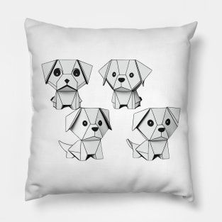 Origami puppies pack Pillow