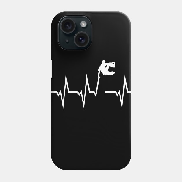 Parcour Heartbeat Funny Free Running Design Phone Case by MrPink017