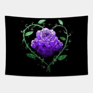 Purple Crystal Flower Tapestry