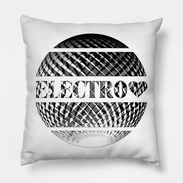 Electro music Pillow by Bailamor