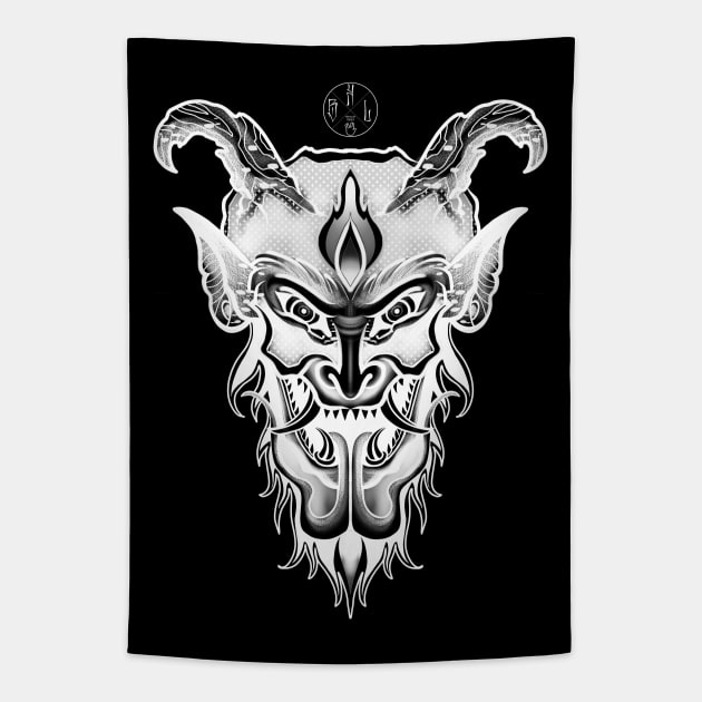 Krampus Tapestry by Blacklinesw9