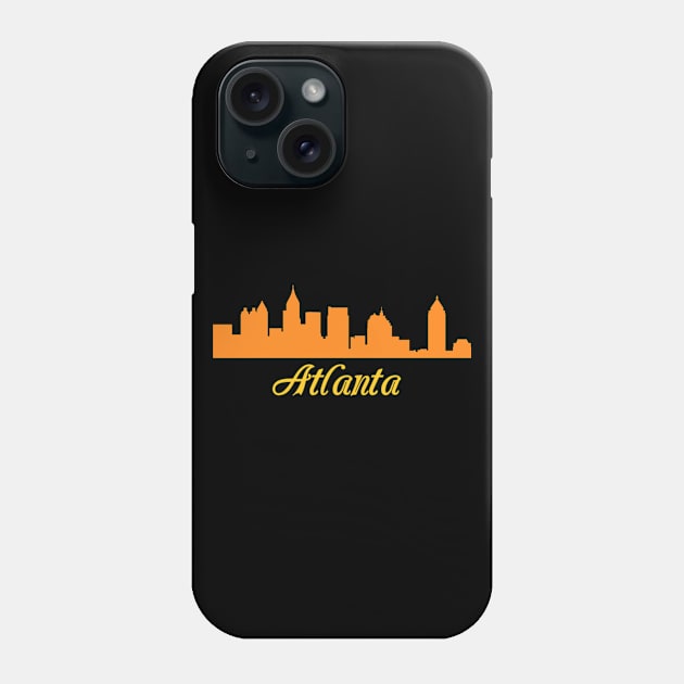 Atlanta Skyline Phone Case by Sarah Creations