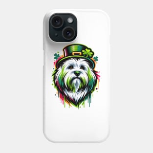 Coton de Tulear Enjoys Saint Patrick's Day Fest Phone Case