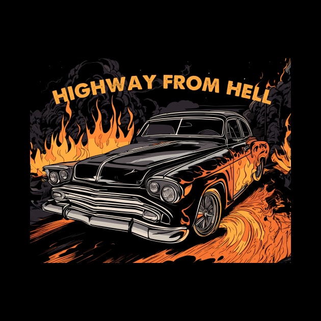 straight from hell car by Kingrocker Clothing