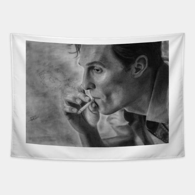 Rust Cohle Tapestry by asa7ur