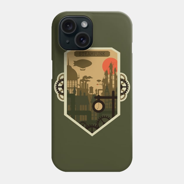 Steampunk sunset Phone Case by AndrianaSea