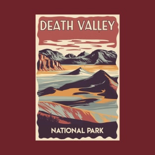 Death Valley National Park Vintage Travel  Poster T-Shirt