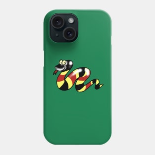 funny snake cartoon Phone Case