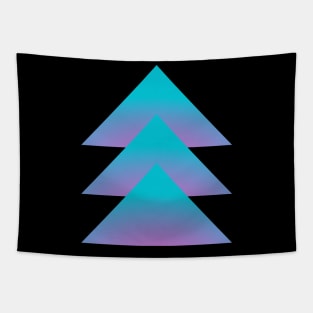 Abstract Geometric Gradient in Blue and Purple Tapestry