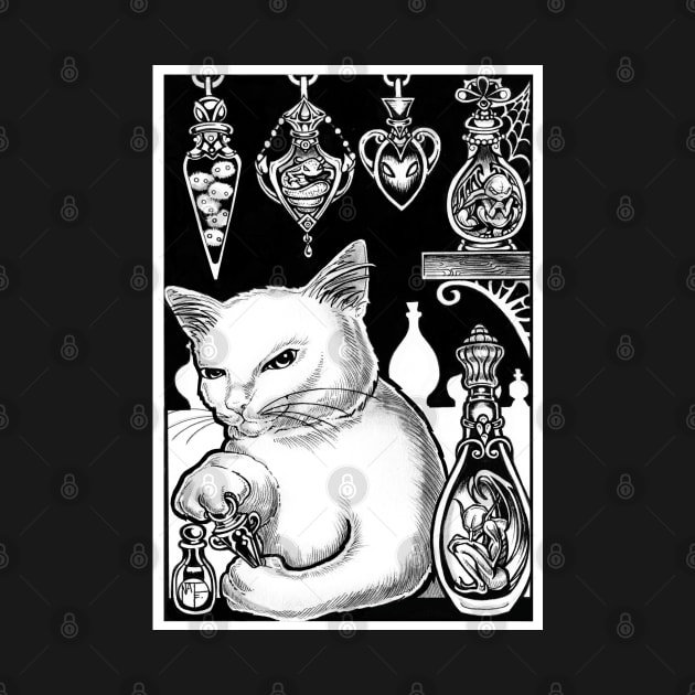 The Demon Collector - Cat by Nat Ewert Art